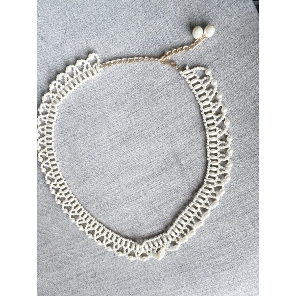 Vintage Y2K Faux Pearl Beaded Belt Gold Chain  Pearl Drop Charm fits small med